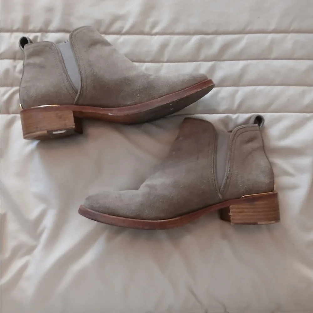 Tory Burch Taupe Ankle Booties